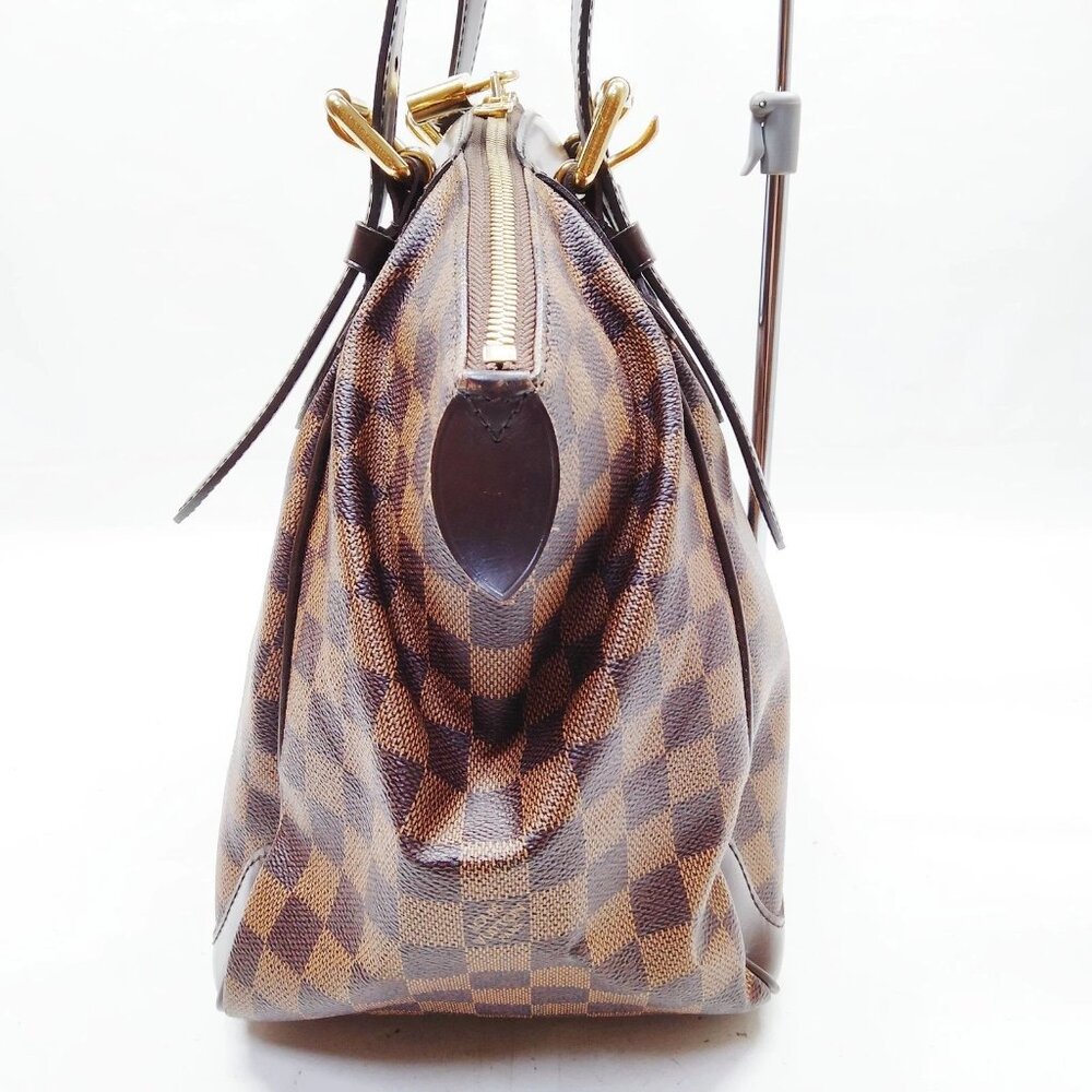 Louis Vuitton Verona MM Damier Ebene Handbag LV Brown Checkered Shoulder Bag - Picture 4 of 16